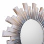 Wall mirror Alexandra House Living White Fir wood MDF Wood 55 x 2 x 55 cm