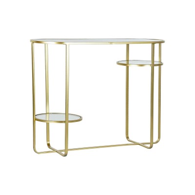 Console DKD Home Decor Miroir Verre Doré Métal Moderne (102 x 36 x 79 cm)