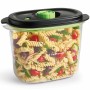 Boîte à lunch hermétique Foodsaver FFC023X Noir Transparent Plastique Tritan 1,8 L