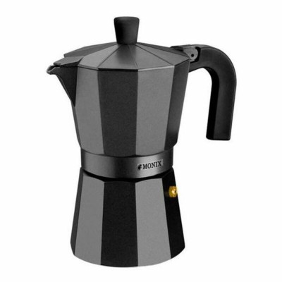 Cafetière Italienne Monix Braisogona_M640012 Noir Aluminium 12 Tasses 1,5 L