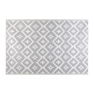 Outdoor rug Paros 160 x 230 x 0,5 cm Grey polypropylene