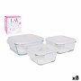 Set of 3 lunch boxes LAV Crystal (8 Units) (3 pcs)