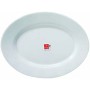 Serving Platter Bormioli Toledo White Glass Oval 34 x 26,5 x 1,8 cm (12 Units)