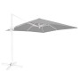 Sunshade Tiber White Light grey Aluminium 300 x 300 x 250 cm LED