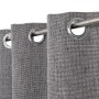 Curtain Grey Polyester 100% cotton 140 x 260 cm