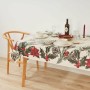 Nappe enduite antitache Belum Christmas Flowers Blanc Marron Rouge Vert 250 x 150 cm