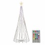 Sapin de Noël Lumineo 490772 Lumière LED Extérieur Multicouleur 60 x 60 x 150 cm