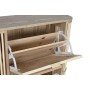 Shoe Rack Home ESPRIT Golden Natural Rattan Fir wood Tropical 70 x 29 x 115 cm