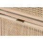 Shoe Rack Home ESPRIT Golden Natural Rattan Fir wood Tropical 70 x 29 x 115 cm