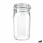 Récipient de Conservation des Aliments Bormioli Rocco fido Transparent verre (1,5 L) (6 Unités)