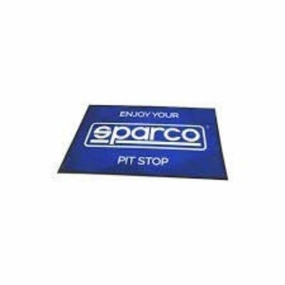 Tapis Sparco Enjoy your pit stop Bleu