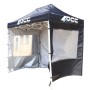 Mur de Tente OCC Motorsport OCCCARP31 Racing Noir Polyester 420D Oxford 3 x 2 m Fenêtre 2 Unités