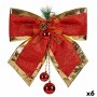 Lien Décorations de Noël Rouge Doré 33 x 9 x 33 cm (6 Unités)