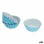 Set of Cake Tins Disposable Blue (36 Units) (50 pcs)