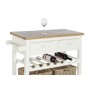 Console DKD Home Decor Beige wicker Paolownia wood 88 x 38 x 80 cm