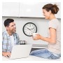 Wall Clock ELBE RP1005N White/Black