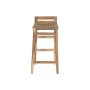 Stool Home ESPRIT Natural Rattan Teak Fibre 37 x 45 x 77 cm