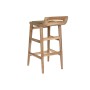 Tabouret Home ESPRIT Naturel Rotin Teck Fibre 37 x 45 x 77 cm