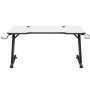 Desk Huzaro Hero 2.5 White Black Aluminium 120 x 60 cm