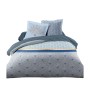 Housse de Couette HOME LINGE PASSION Blanc Bleu 240 x 260 cm