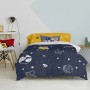 Duvet cover set HappyFriday Mr Fox Starspace  Multicolour Single 2 Pieces