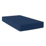 Drap housse HappyFriday BASIC Blue marine 200 x 200 x 32 cm