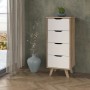 Chest of drawers Vankka Oak 45 x 42 x 108 cm 45 x 108,7 x 42 cm