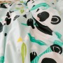 Duvet cover set HappyFriday Blue Single Panda bear 2 Pieces