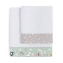 Ensemble de serviettes de toilette HappyFriday Best buddies Multicouleur 2 Pièces