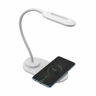 Lampe LED avec chargeur sans fil pour Smartphones Denver Electronics LQI-55 Blanc 5 W