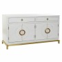 Buffet DKD Home Decor Kamakura Blanc Doré Métal Peuplier 150 x 50 x 80 cm (150 x 50 x 80 cm)