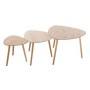 Jeu de 3 tables Atmosphera Mileo Naturel