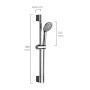 Shower Column EDM Silver Stainless steel Plastic 61,6 x 68 cm