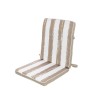 Coussin de chaise Rayures 90 x 40 x 4 cm Beige