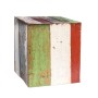 Stool Calypso Teak Multicolour 40 x 40 x 45 cm