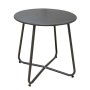 Table d'appoint Luna Acier Graphite 45 x 45 cm