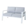 2-Seater Sofa Thais White Aluminium 132,20 x 74,80 x 73,30 cm