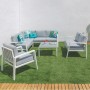 Garden sofa Thais 73,20 x 74,80 x 73,30 cm Aluminium White