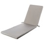 Coussin pour chaise longue 190 x 55 x 4 cm Gris