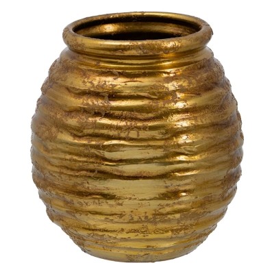 Cache-pot 29 x 29 x 31,5 cm Céramique Doré