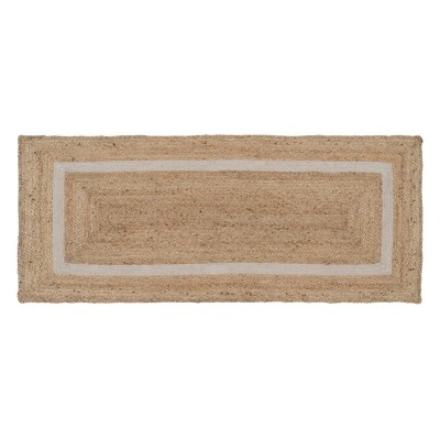 Carpet Natural White Jute 170 x 70 cm