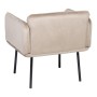 Fauteuil Tissu Synthétique Beige Métal