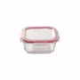 Set of lunch boxes Bergner Q4052 Squared Borosilicate Glass (3 pcs)