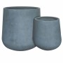 Set of Planters Samos Grey 60 x 60 x 60 cm (2 Units)