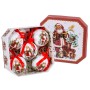 Christmas Baubles Multicolour Paper Polyfoam Father Christmas 7,5 x 7,5 x 7,5 cm (5 Units)