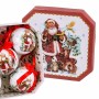 Boules de Noël Multicouleur Papier Polyfoam Père Noël 7,5 x 7,5 x 7,5 cm (5 Unités)