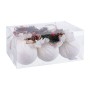 Boules de Noël Blanc Multicouleur Velours côtelé Foam 6 x 6 x 6 cm (6 Unités)