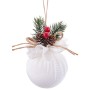 Boules de Noël Blanc Multicouleur Velours côtelé Foam 6 x 6 x 6 cm (6 Unités)