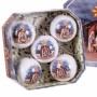 Christmas Baubles Multicolour Paper Polyfoam Nativity/Bethlehem 7,5 x 7,5 x 7,5 cm (5 Units)