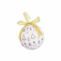 Christmas Baubles White Golden Paper Polyfoam 7,5 x 7,5 x 7,5 cm (14 Units)